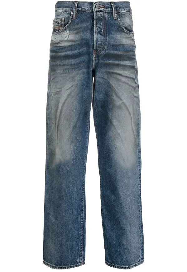 Diesel D-Viker straight-jeans - Blå