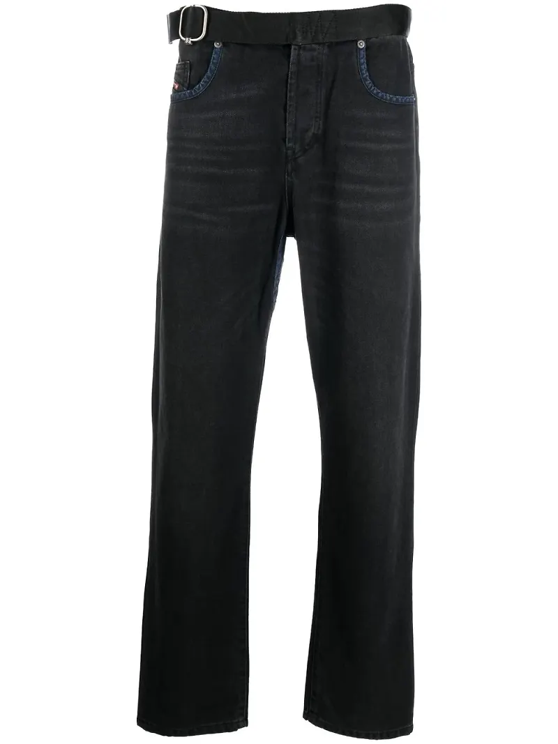 Diesel D-Viker straight-jeans - Svart