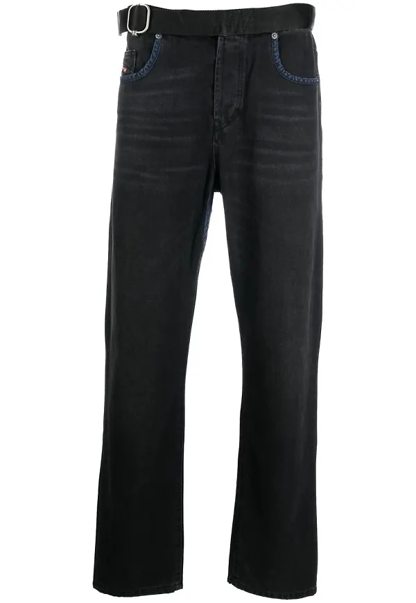 Diesel D-Viker straight-jeans - Svart