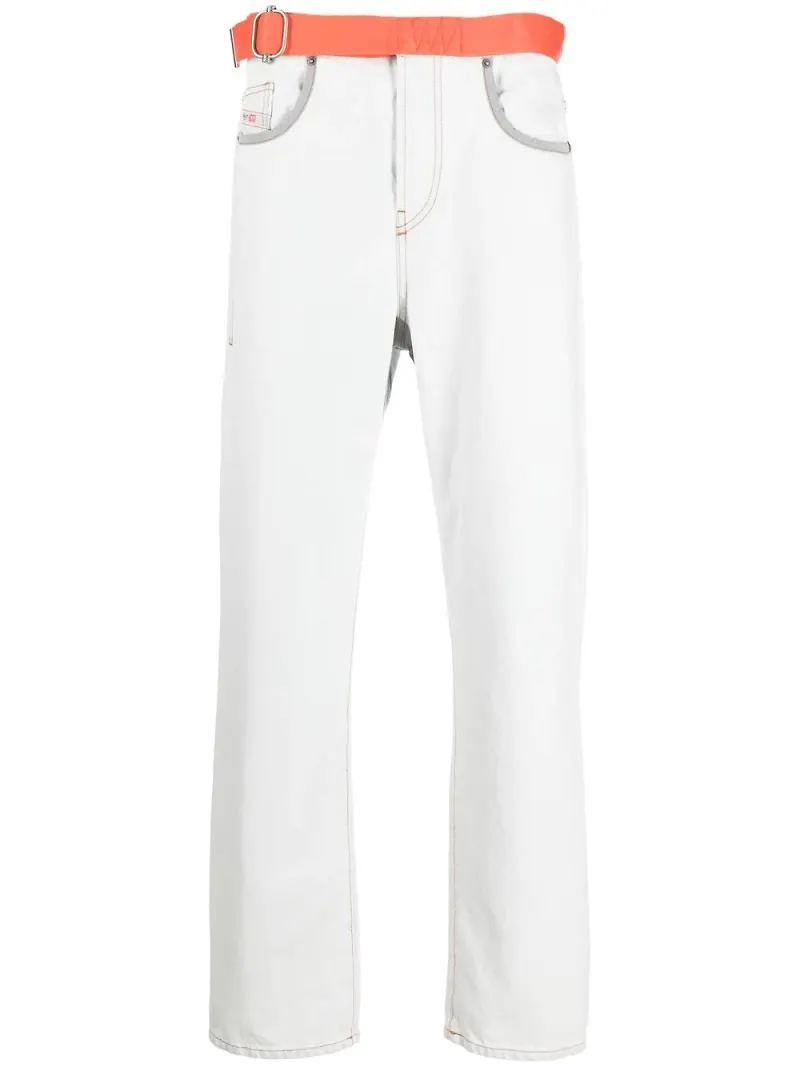 Diesel D-Viker straight-jeans - Vit