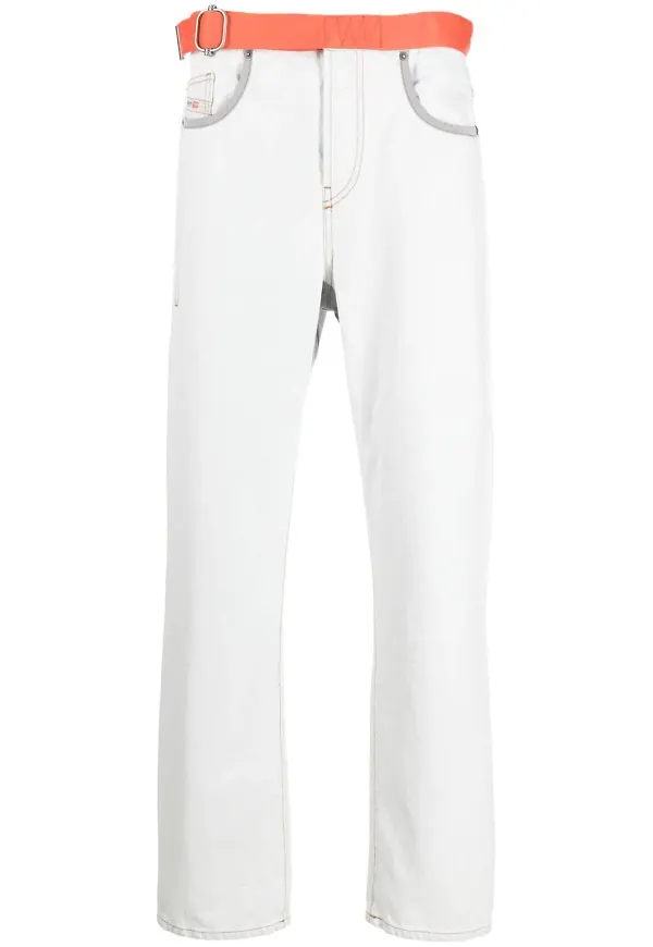 Diesel D-Viker straight-jeans - Vit
