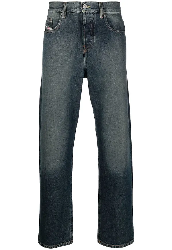 Diesel D-Viker straight-jeans från 2020 - Blå