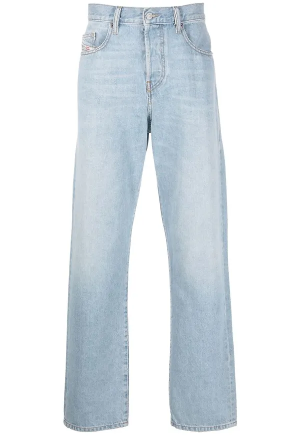 Diesel D-Viker straight-jeans från 2020 - Blå