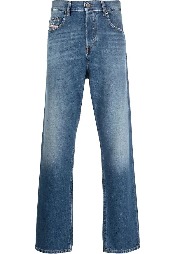 Diesel D-Viker straight-jeans från 2020 - Blå