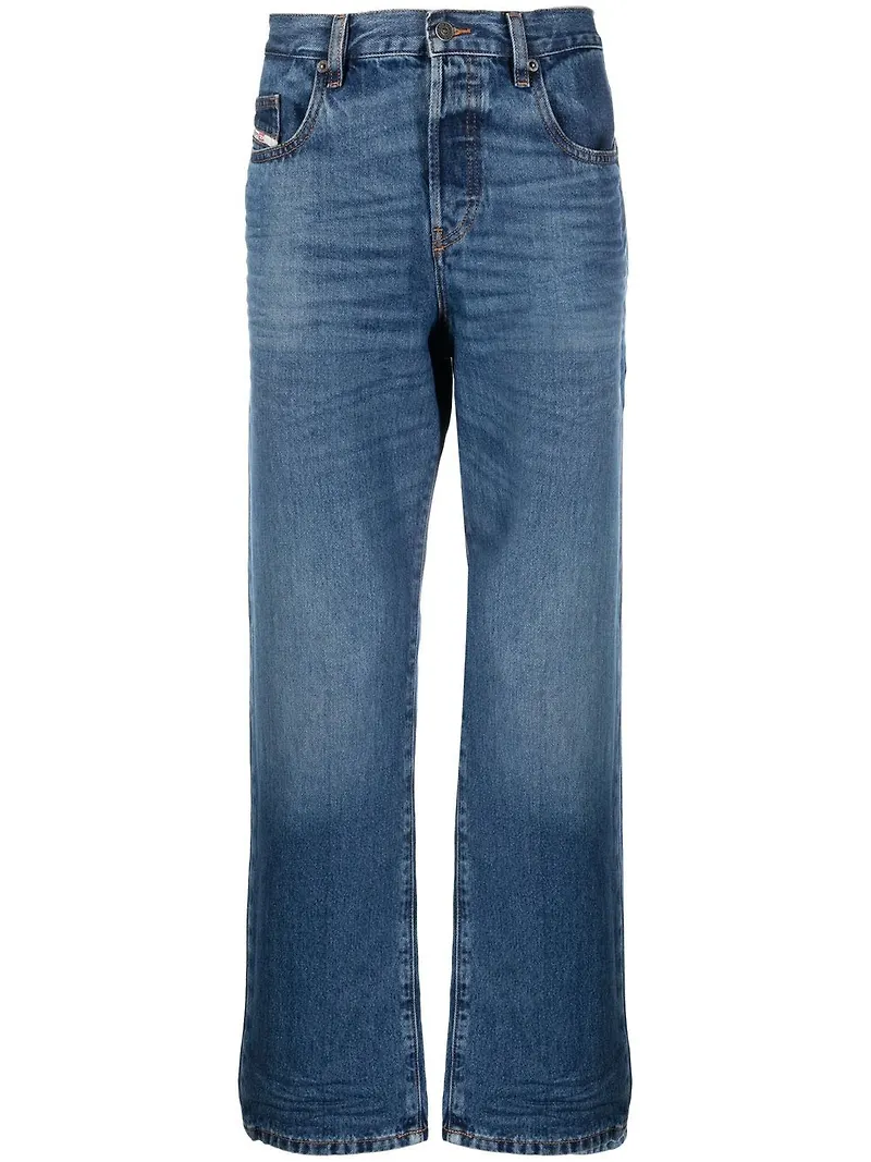 Diesel D-Viker straight-jeans från 2020 - Blå