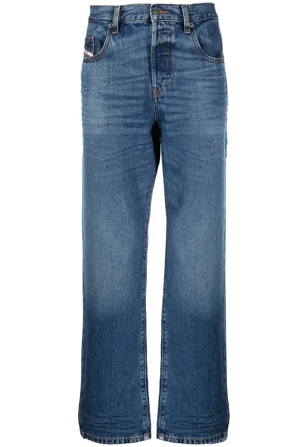 Diesel D-Viker straight-jeans från 2020 - Blå