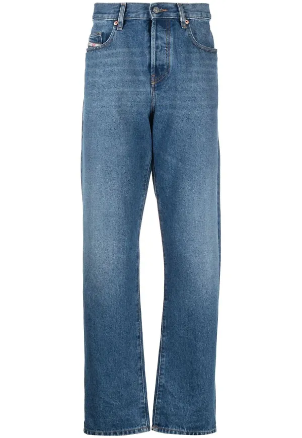 Diesel D-Viker straight-jeans från 2020 - Blå