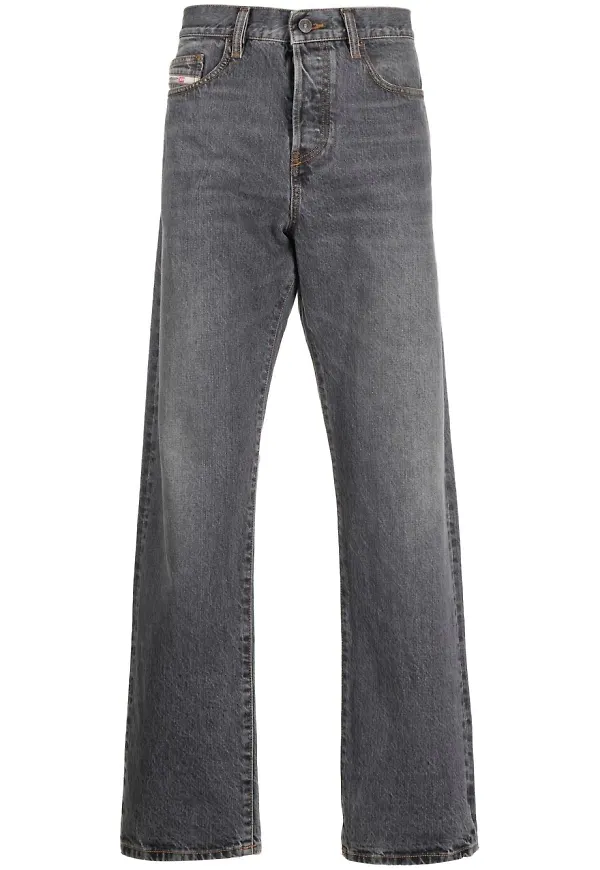 Diesel D-Viker straight-jeans från 2020 - Grå