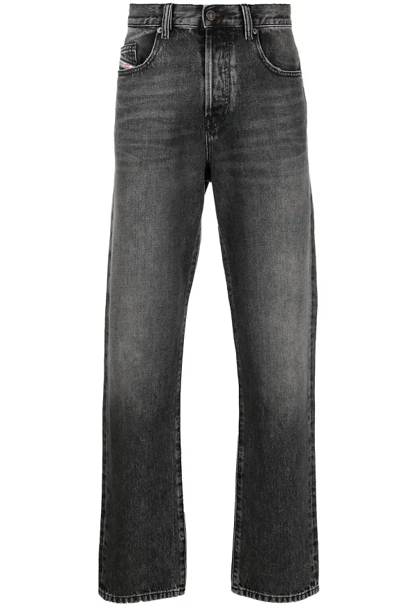 Diesel D-Viker straight-jeans från 2020 - Grå