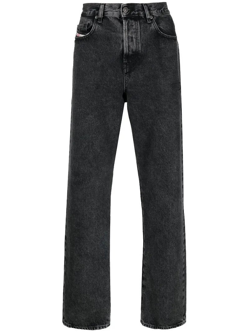 Diesel D-Viker straight-jeans från 2020 - Svart