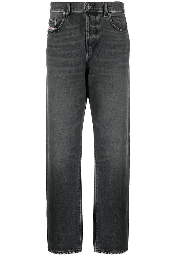 Diesel D-Viker straight-jeans från 2020 - Svart