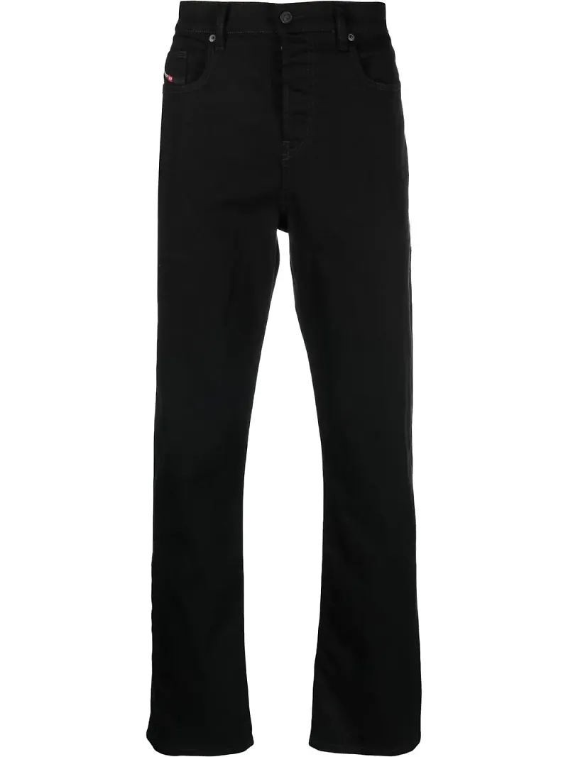 Diesel D-Viker straight-jeans från 2020 - Svart