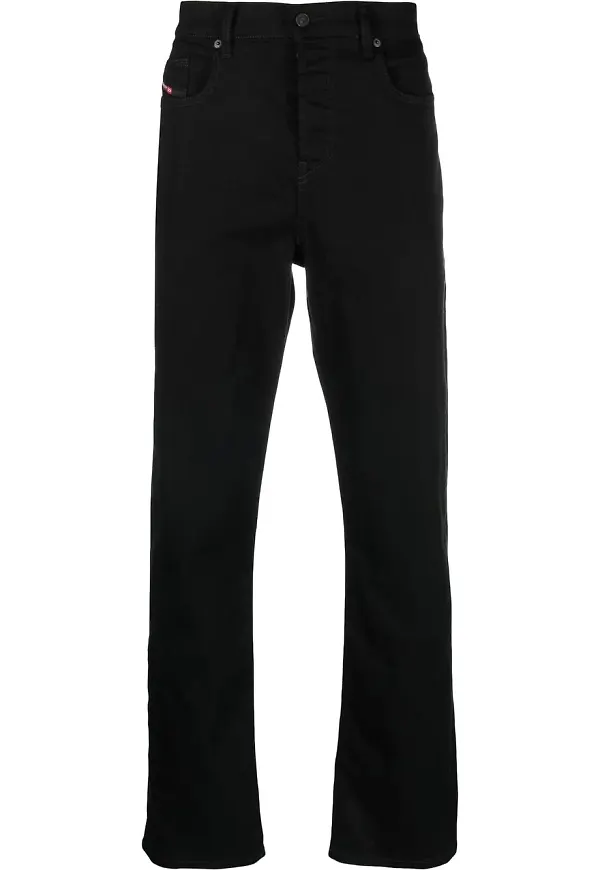 Diesel D-Viker straight-jeans från 2020 - Svart