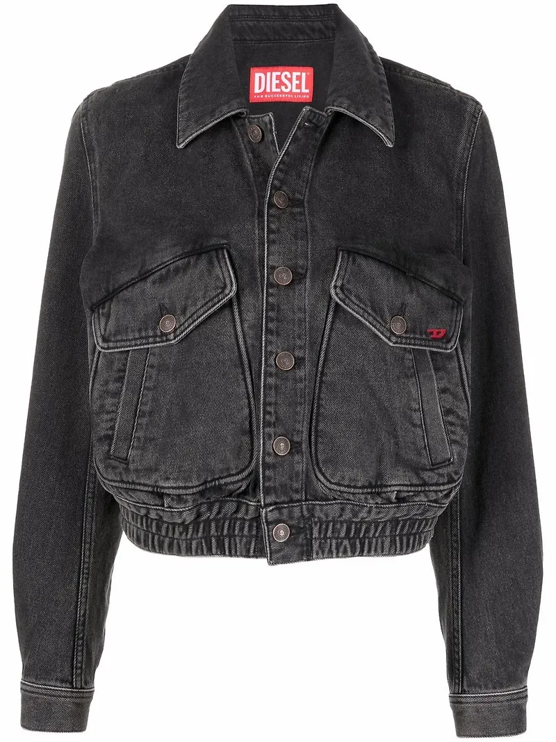 Diesel De-Tracy jeansjacka - Svart