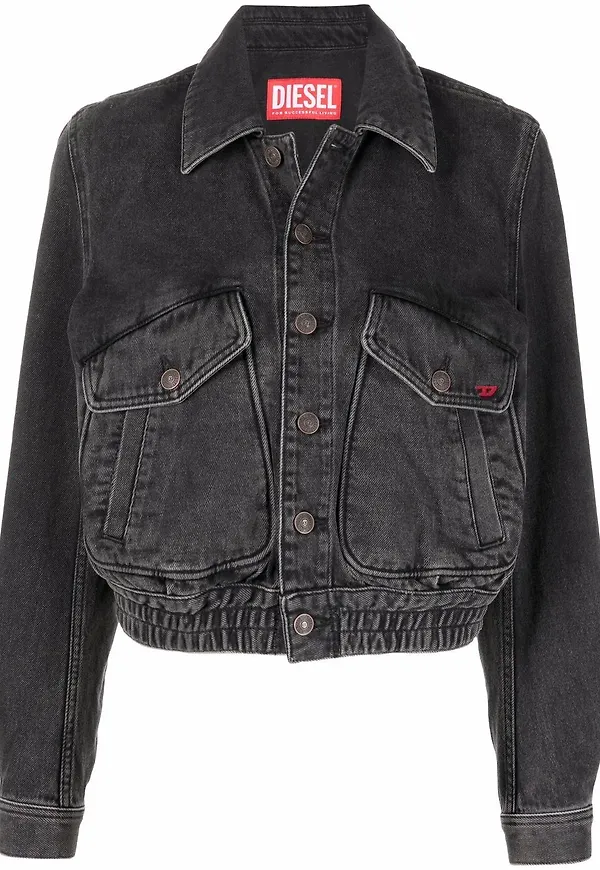 Diesel De-Tracy jeansjacka - Svart