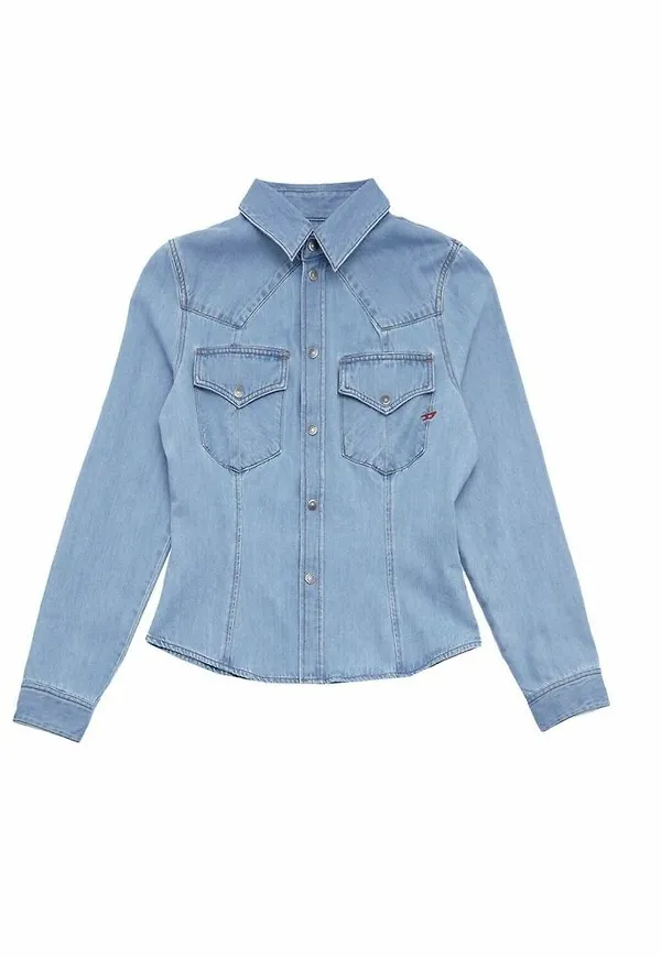 Diesel Denim Shirts Blå, Dam