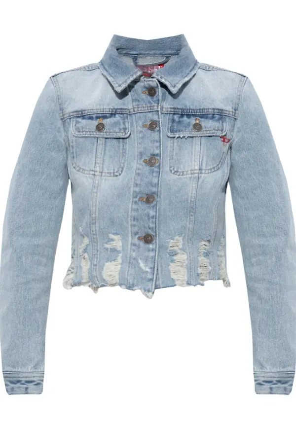 Diesel Denimjackor Blå, Dam