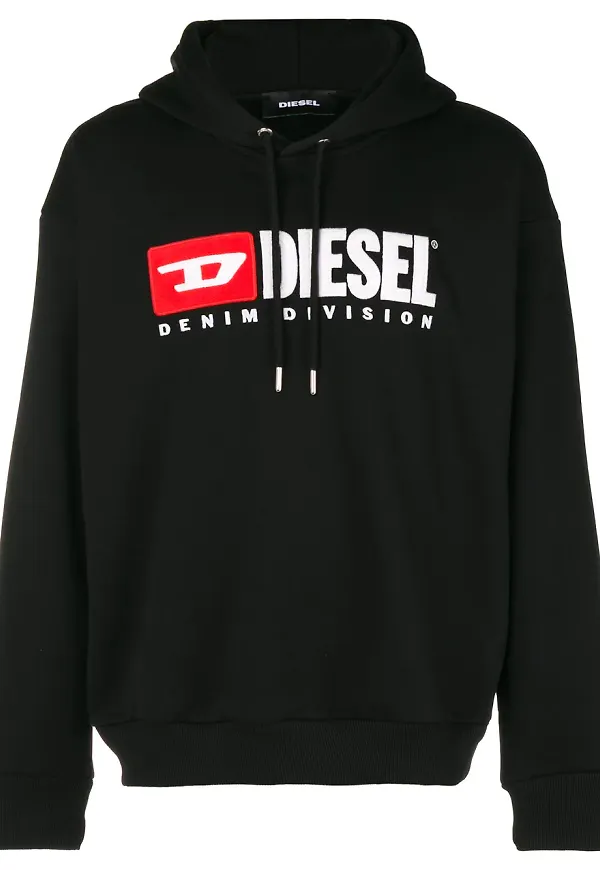 Diesel Felpa hoodie - Svart