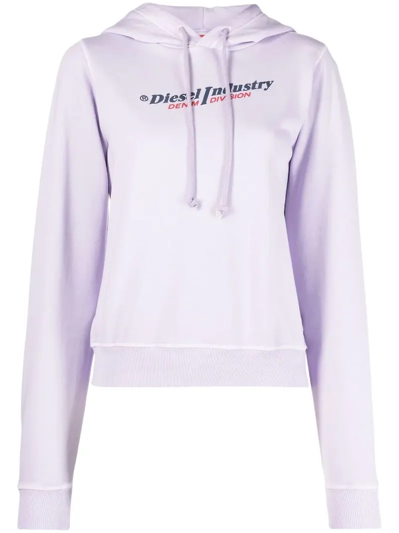 Diesel hoodie med dragsko - Lila