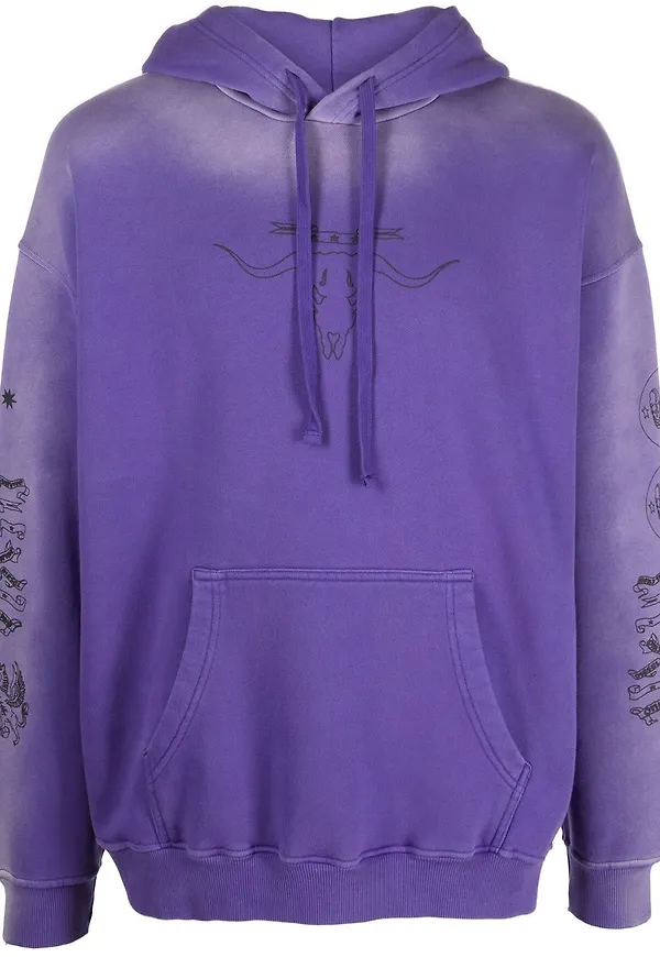 Diesel hoodie med dragsko - Lila