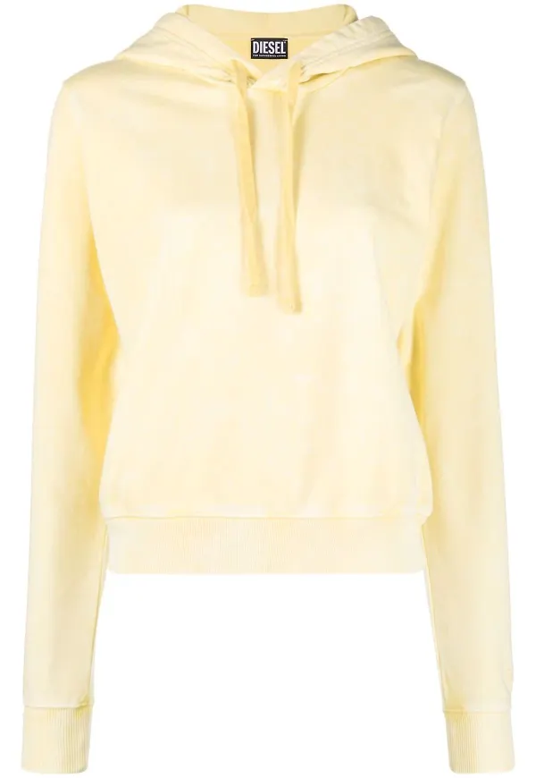 Diesel hoodie med melerad effekt - Gul
