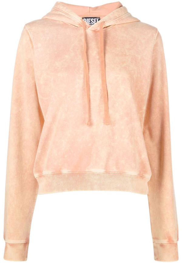Diesel hoodie med melerad effekt - Orange