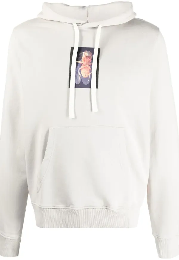 Diesel hoodie med märke - Grå