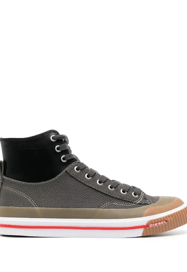 Diesel höga sneakers med färgblock - Grå