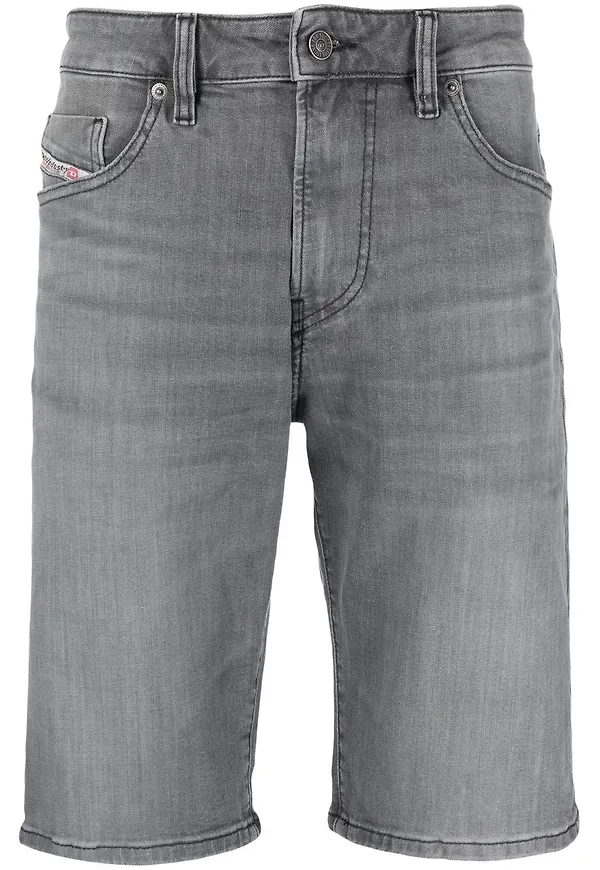 Diesel jeansshorts med slitning - Grå