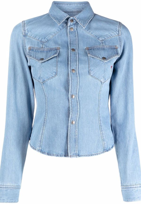 Diesel jeansskjorta med knäppning - Blå