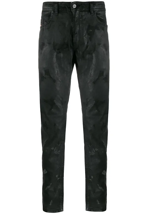 Diesel joggjeans med dragsko - Svart