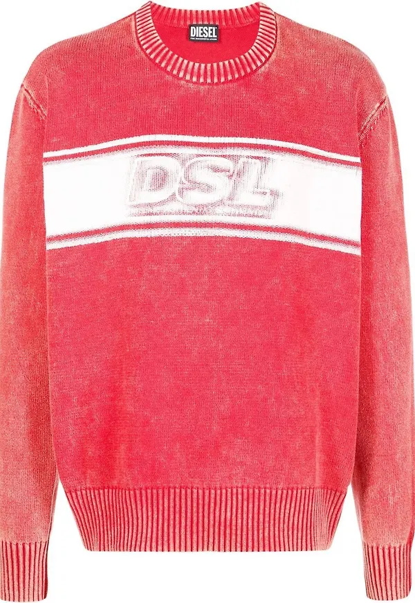 Diesel K-Ortez stickad tröja - Röd