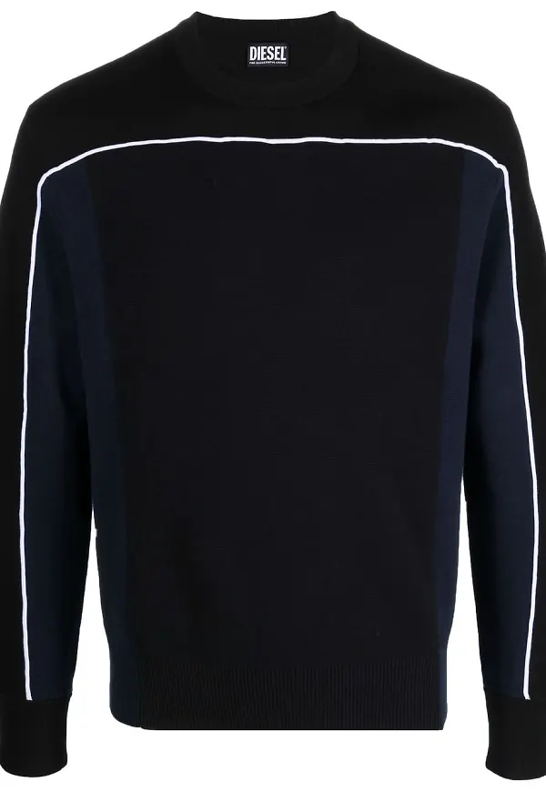 Diesel K-Wichita sweatshirt med rulå - Svart
