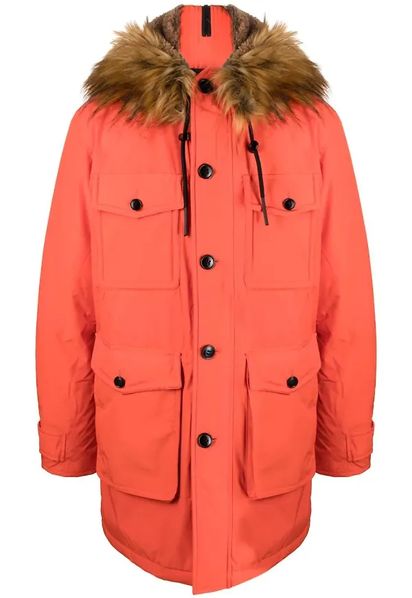 Diesel kappa med konstpäls - Orange