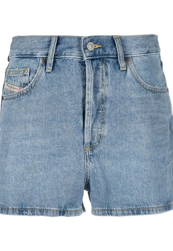 Diesel knälånga jeansshorts - Blå