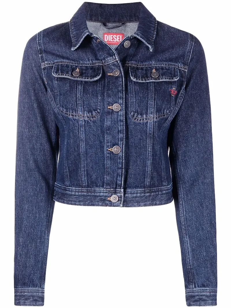 Diesel kort jeansjacka - Blå