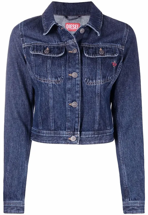 Diesel kort jeansjacka - Blå