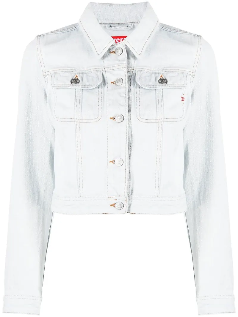 Diesel kort jeansjacka - Blå