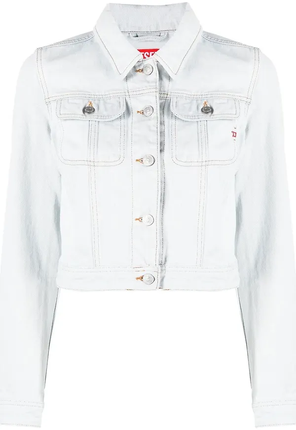 Diesel kort jeansjacka - Blå
