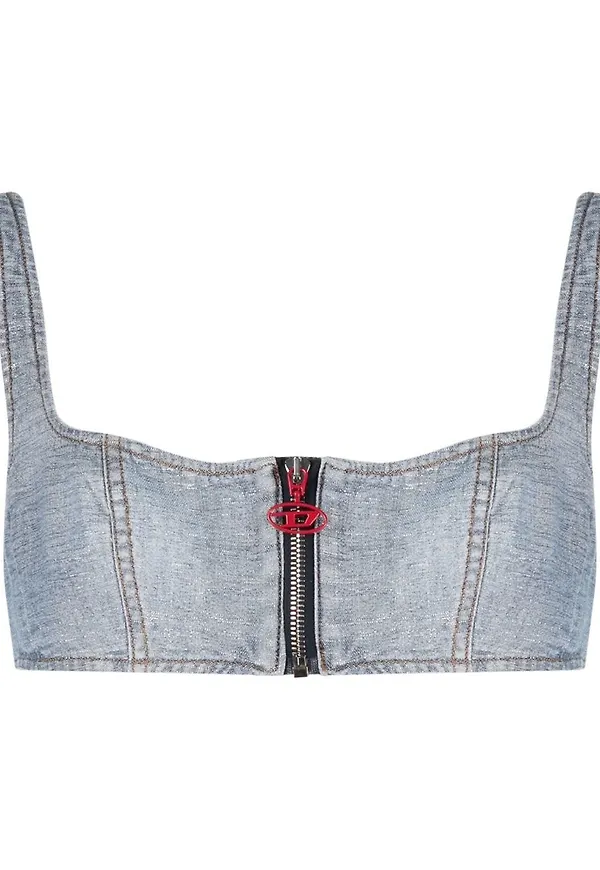 Diesel kort jeansväst - Blå