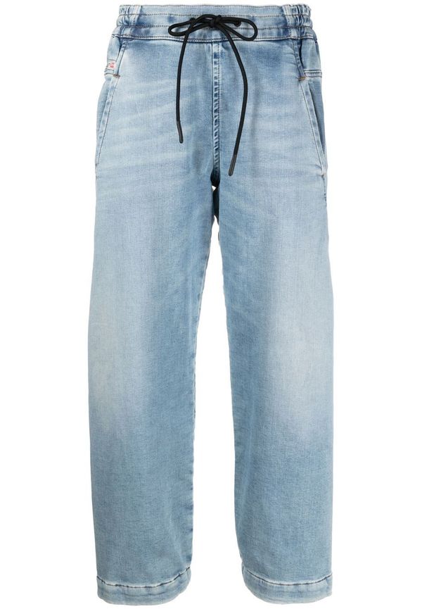 Diesel Krailey boyfriend-jeans med dragsko - Blå