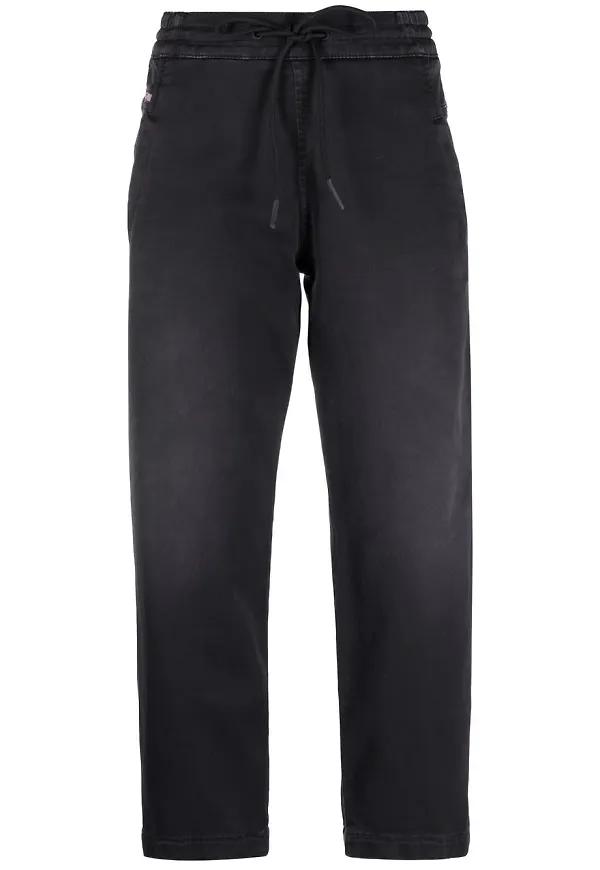 Diesel Krailey JoggJeans i boyfriend-modell - Svart