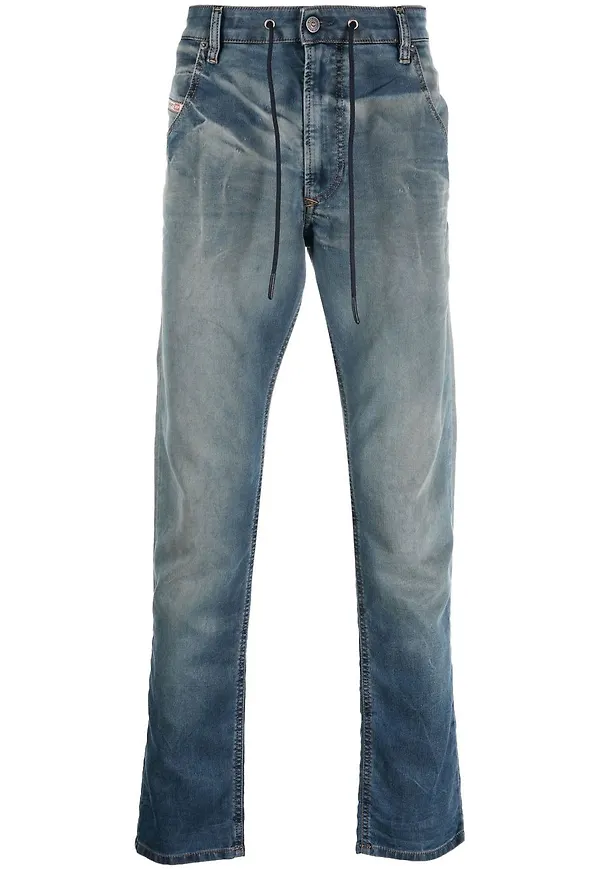 Diesel Krooley-Y-NE tapered-jeans - Blå