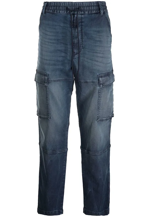 Diesel Krooley avsmalnande joggjeans - Blå