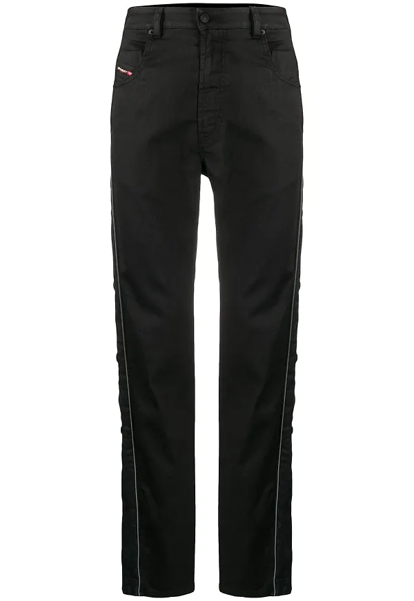 Diesel Krooley avsmalnande joggjeans - Svart