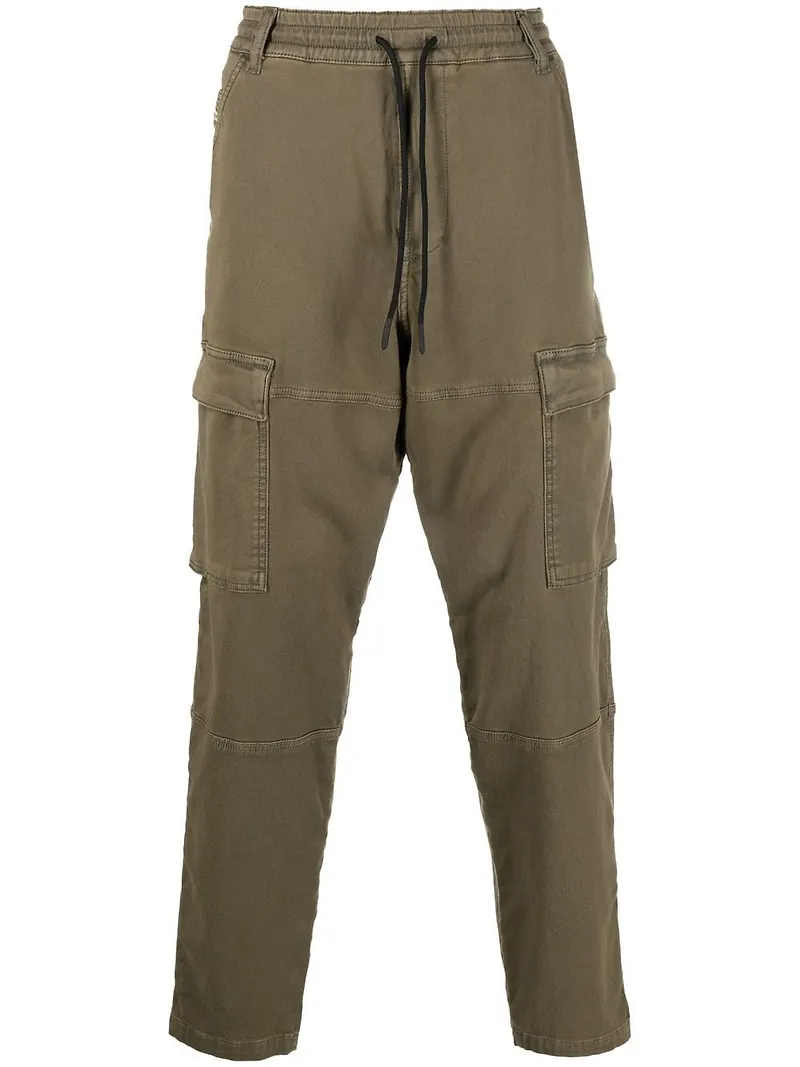 Diesel Krooley Cargo tapered-jeans - Grön