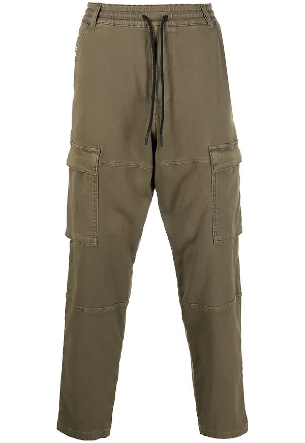 Diesel Krooley Cargo tapered-jeans - Grön