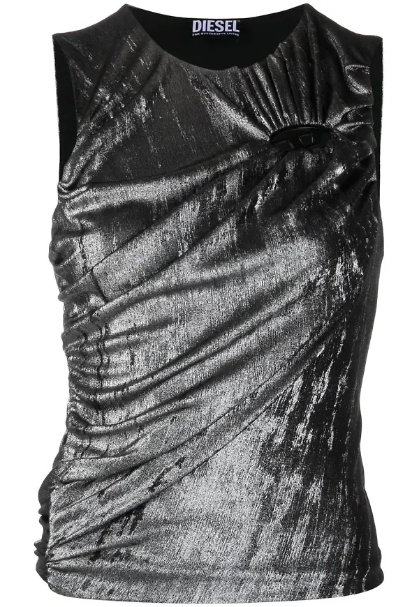 Diesel linne i metallic - Svart