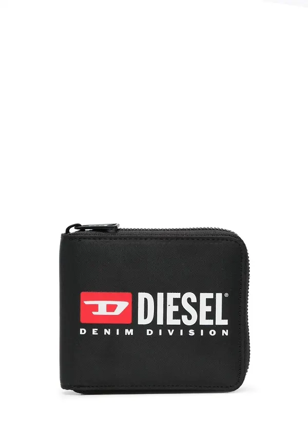 Diesel logo-print wallet - Svart