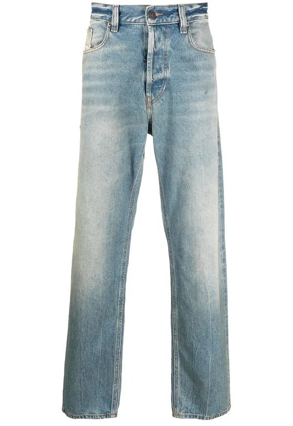 Diesel lätt tvättade jeans - Blå